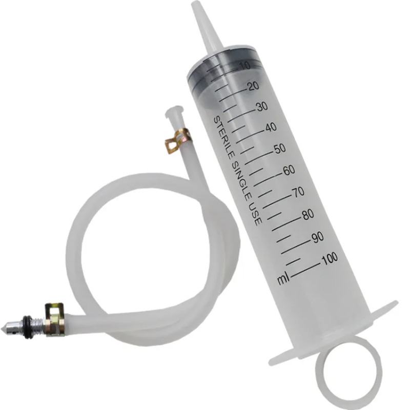Hydraulic Brake Bleed - Motorfiets Remontluchter Spuitset, 100ml Hydraulische Schijfremklauw