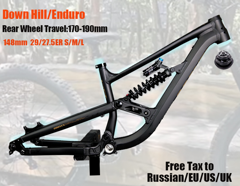 Mountain Biking Uk - Full Suspension Frame Enduro Aluminium Fiets