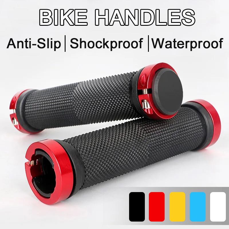 Mtb Grip Lock On - MTB Fietsstuurgreep Rubber Antislip Fietsstuurgrepen Aluminium