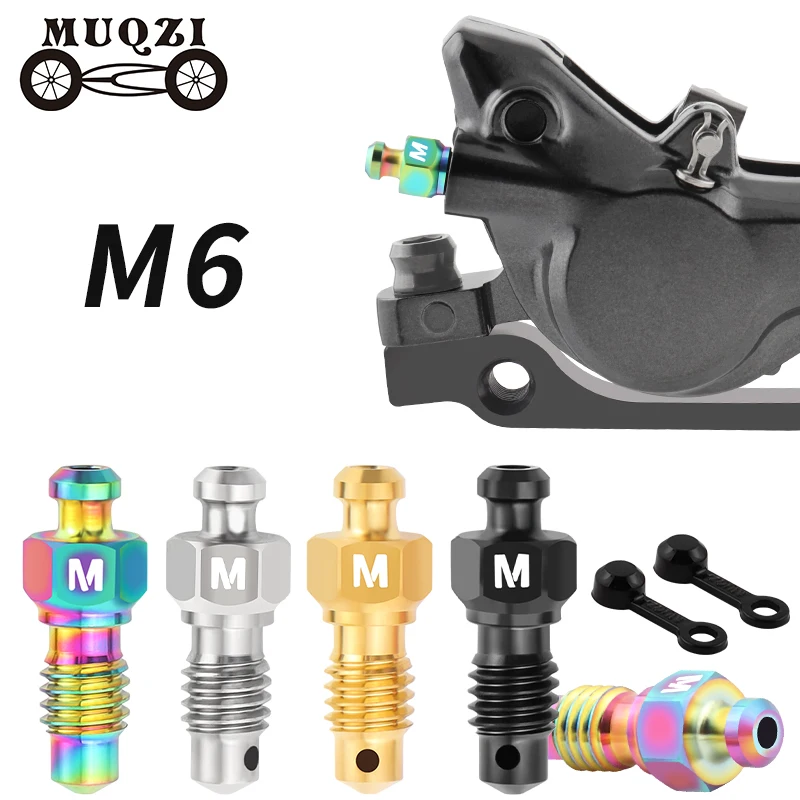 Hydraulic Brake Bleed - MUQZI 1 Paar MTB Remklauw Titanium