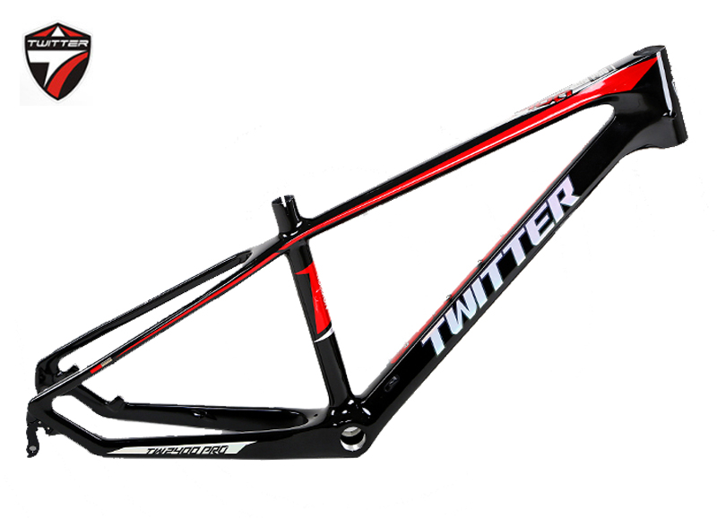 Mountain Biking Uk - Mountainbikeframe van koolstofvezel, Twitter-Ultralight, 24 