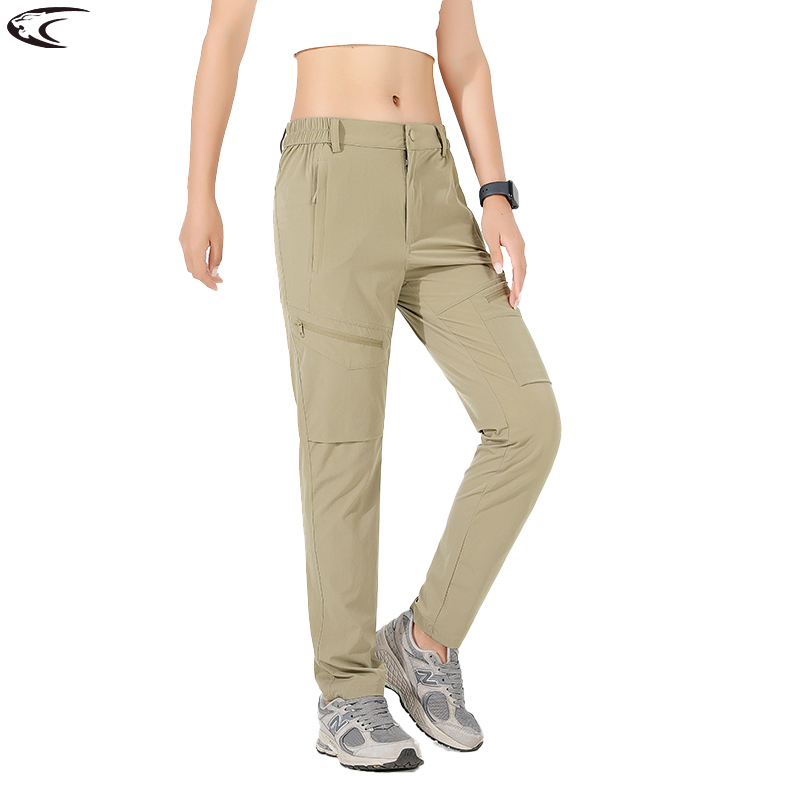 Mountain Biking Pants Women - Lngxo Wandelbroek Vrouwen 4-Way Stretch Waterdichte