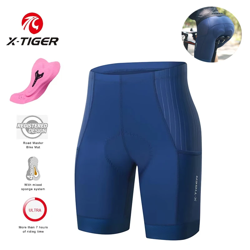 Mountain Biking Pants Women - X-TIGER Damesfietsbroek Bib Shorts Racefiets Mountainbike