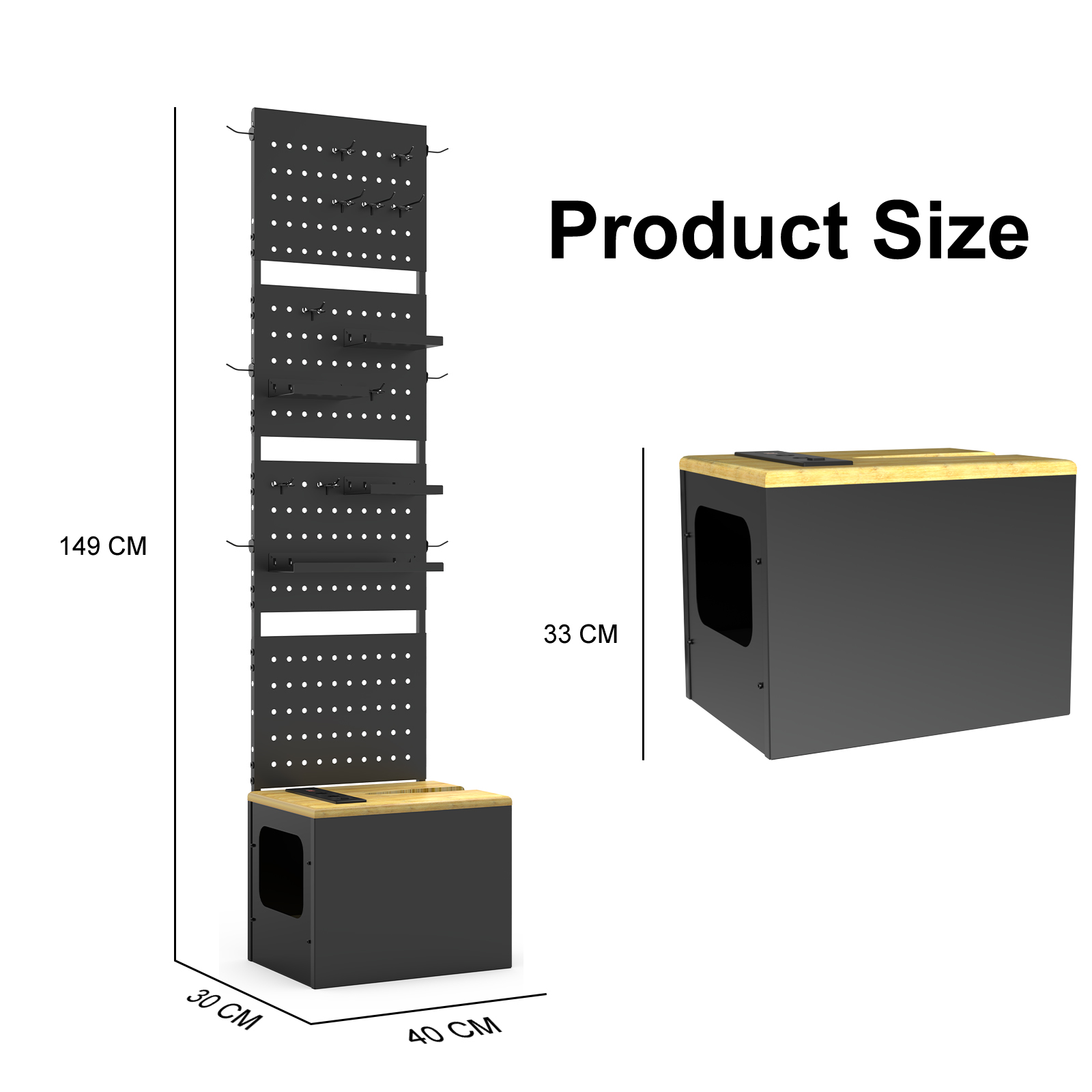 Mountain Biking Uk - Fietsparkeerrek Opbergdoos Verticale vaste binnenorganizer voor