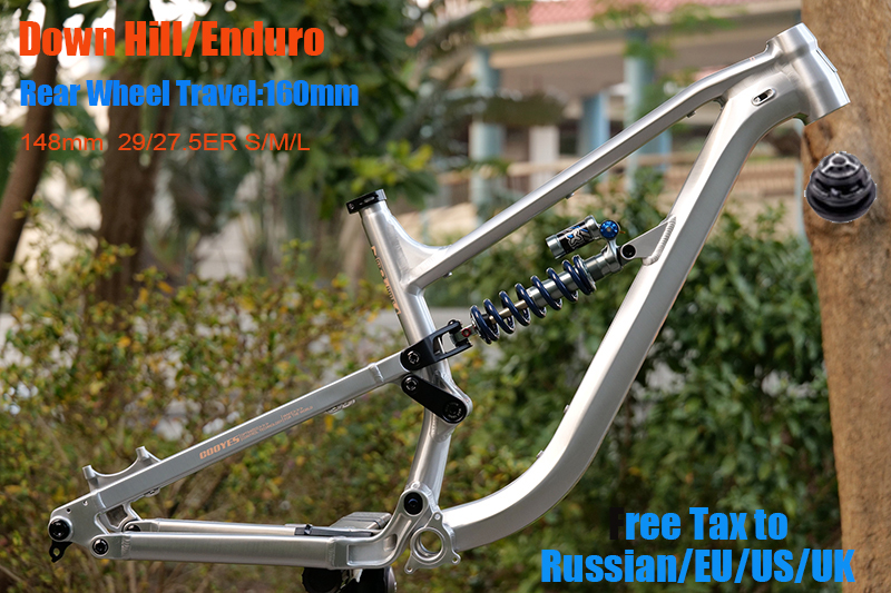 Mountain Biking Uk - Softtail fietsframe van aluminiumlegering, full suspension