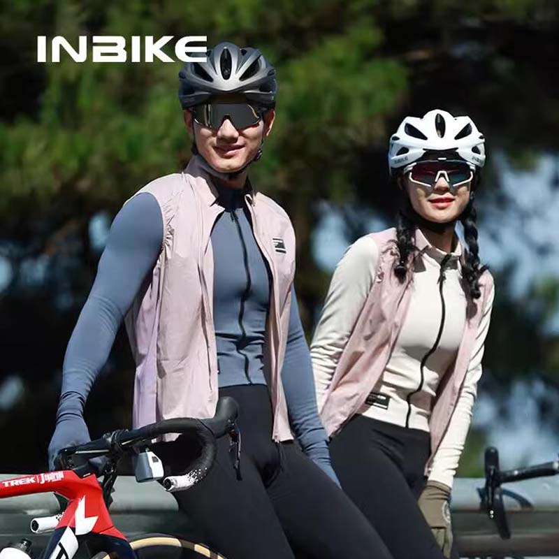 Mountain Biking Rain Jacket - INBIKE Plus Heren Fietsen Mouwloos Hardloopregenjack