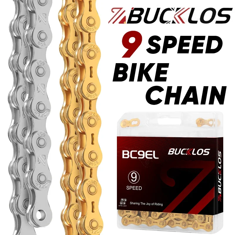 Mountain Biking Bc - 9-speed fietsketting Ultralichte racefietsketting 116 schakels