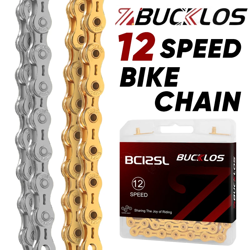 Mountain Biking Bc - Bucklos 12 Speed Fietsketting 126 Schakels