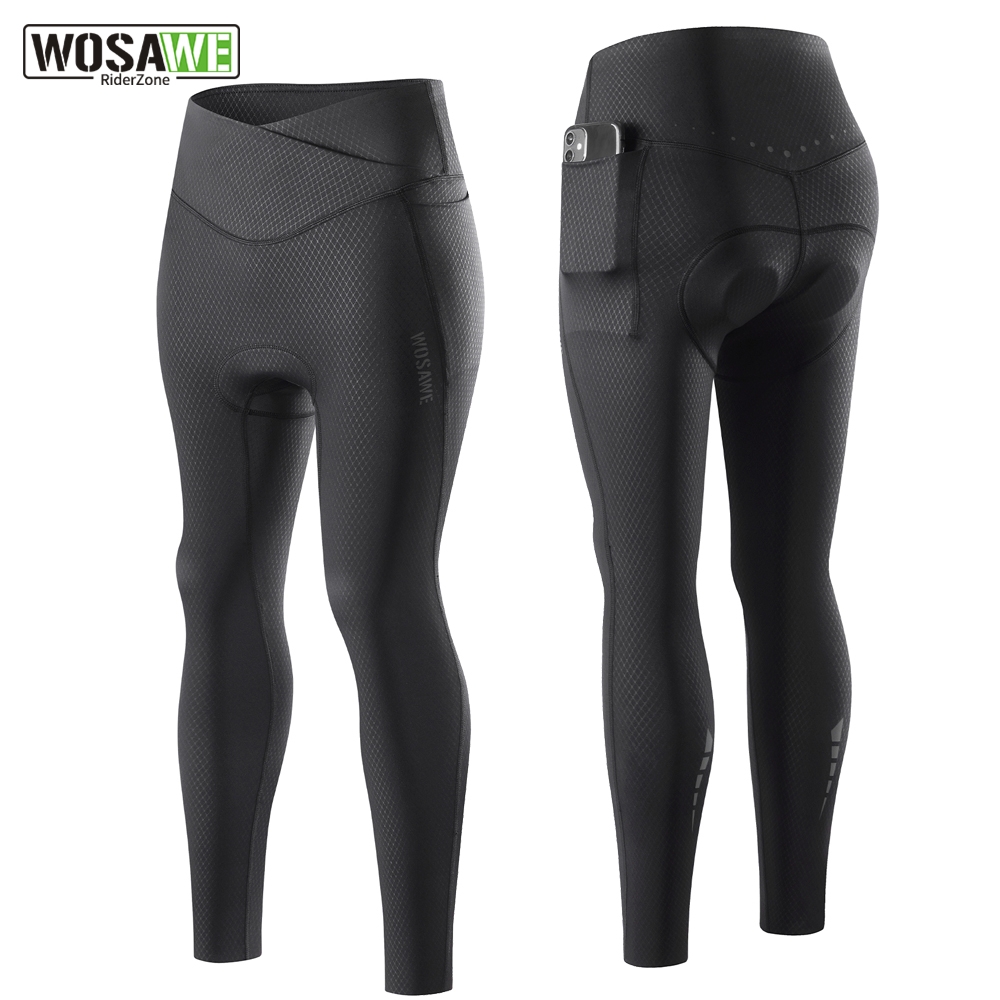 Mountain Biking Pants Women - WOSAWE Vrouw Zomer Fietsbroek Schokbestendig Gewatteerde