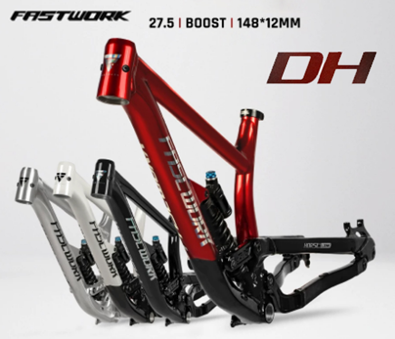 Mountain Biking Uk - Full Suspension Frame DH Aluminium Fiets